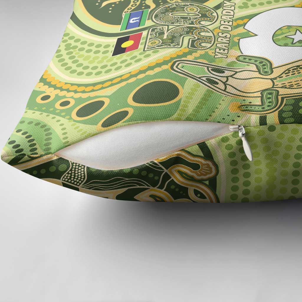 2026 NAIDOC Week 50 Years Deadly Pillow Cover Flows of Time