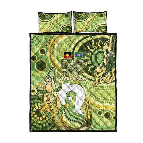 2026 NAIDOC Week 50 Years Deadly Quilt Bed Set Flows of Time