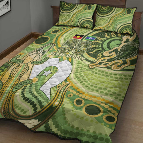2026 NAIDOC Week 50 Years Deadly Quilt Bed Set Flows of Time