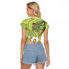 2026 NAIDOC Week 50 Years Deadly Raglan Cropped T Shirt Flows of Time
