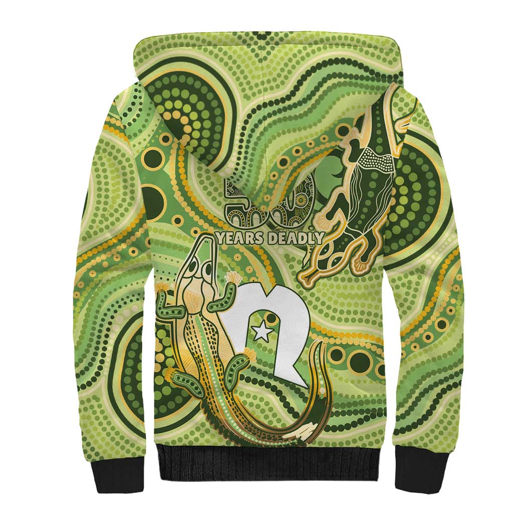 2026 NAIDOC Week 50 Years Deadly Sherpa Hoodie Flows of Time
