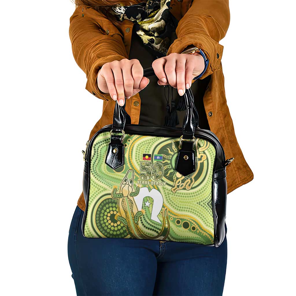 2026 NAIDOC Week 50 Years Deadly Shoulder Handbag Flows of Time