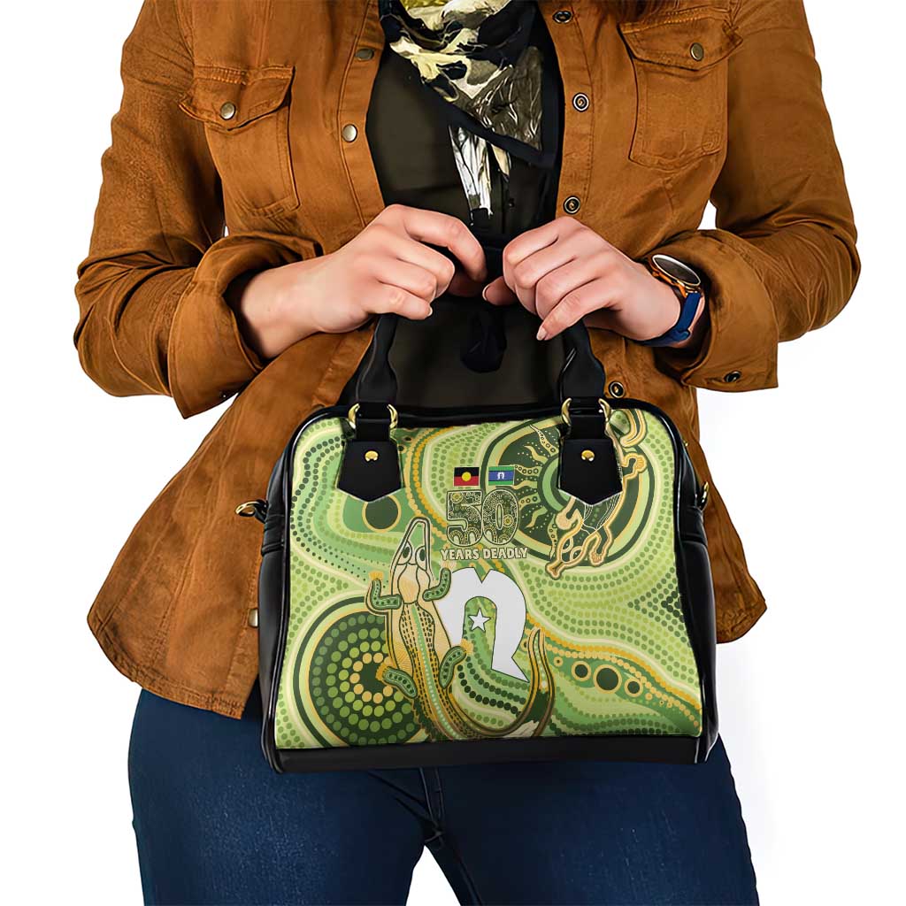 2026 NAIDOC Week 50 Years Deadly Shoulder Handbag Flows of Time