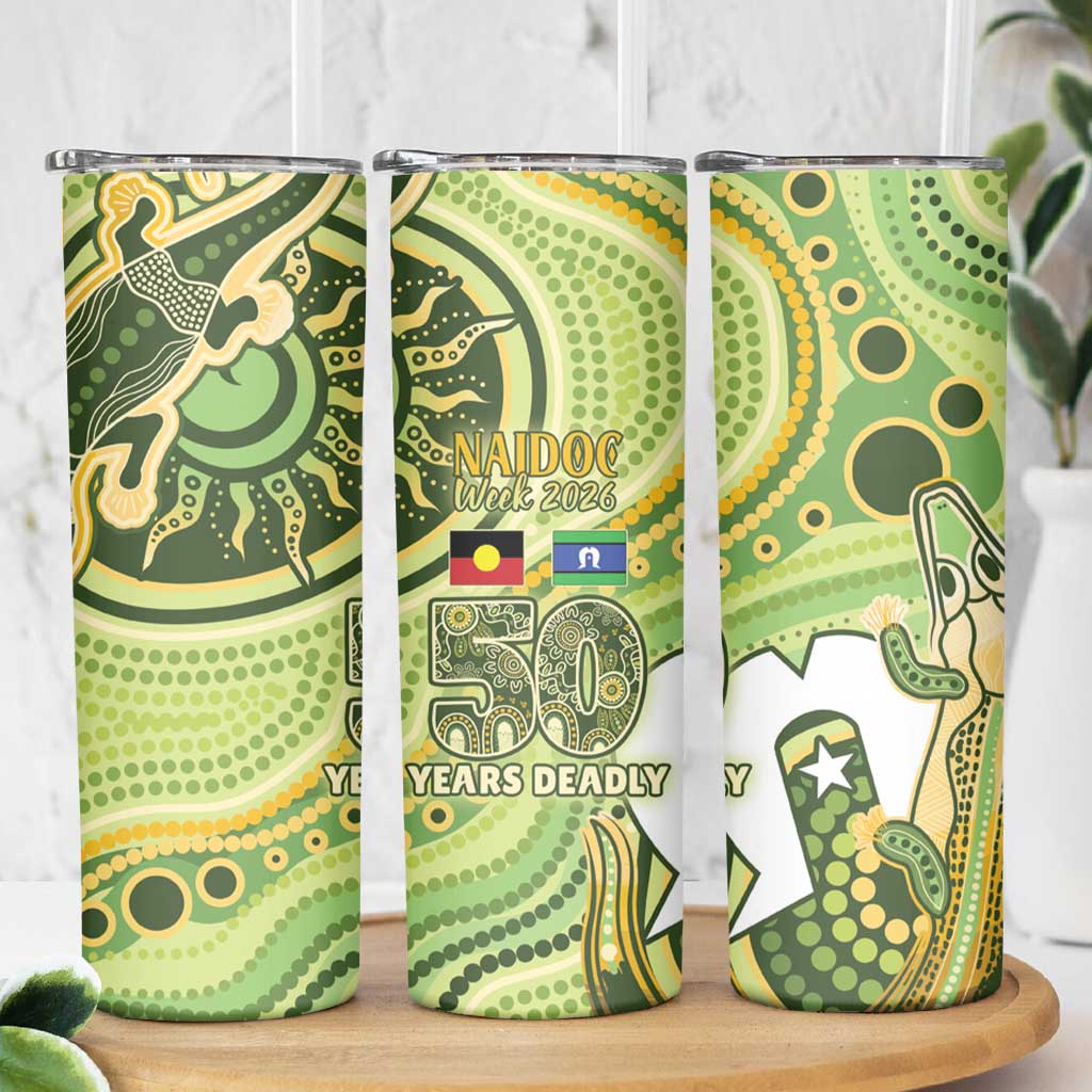 2026 NAIDOC Week 50 Years Deadly Skinny Tumbler Flows of Time