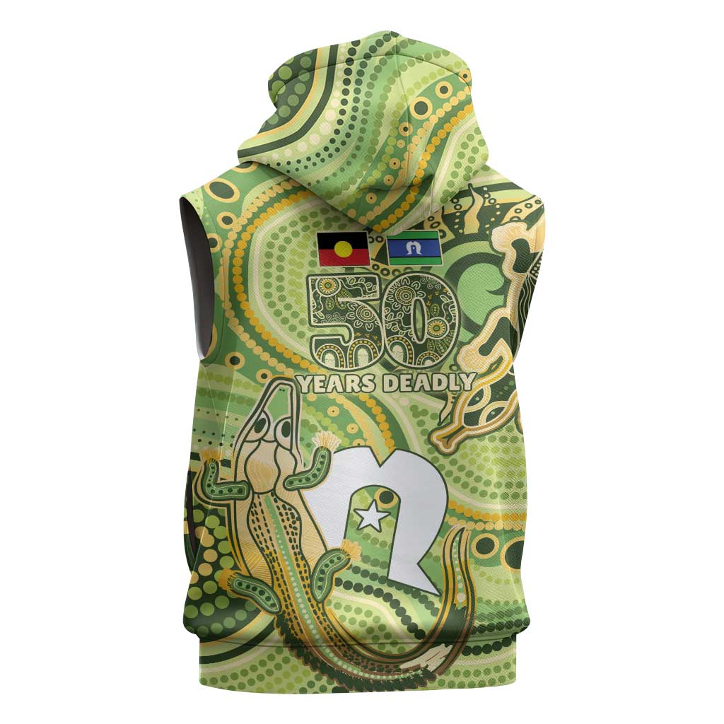 2026 NAIDOC Week 50 Years Deadly Sleeveless Hoodie Flows of Time