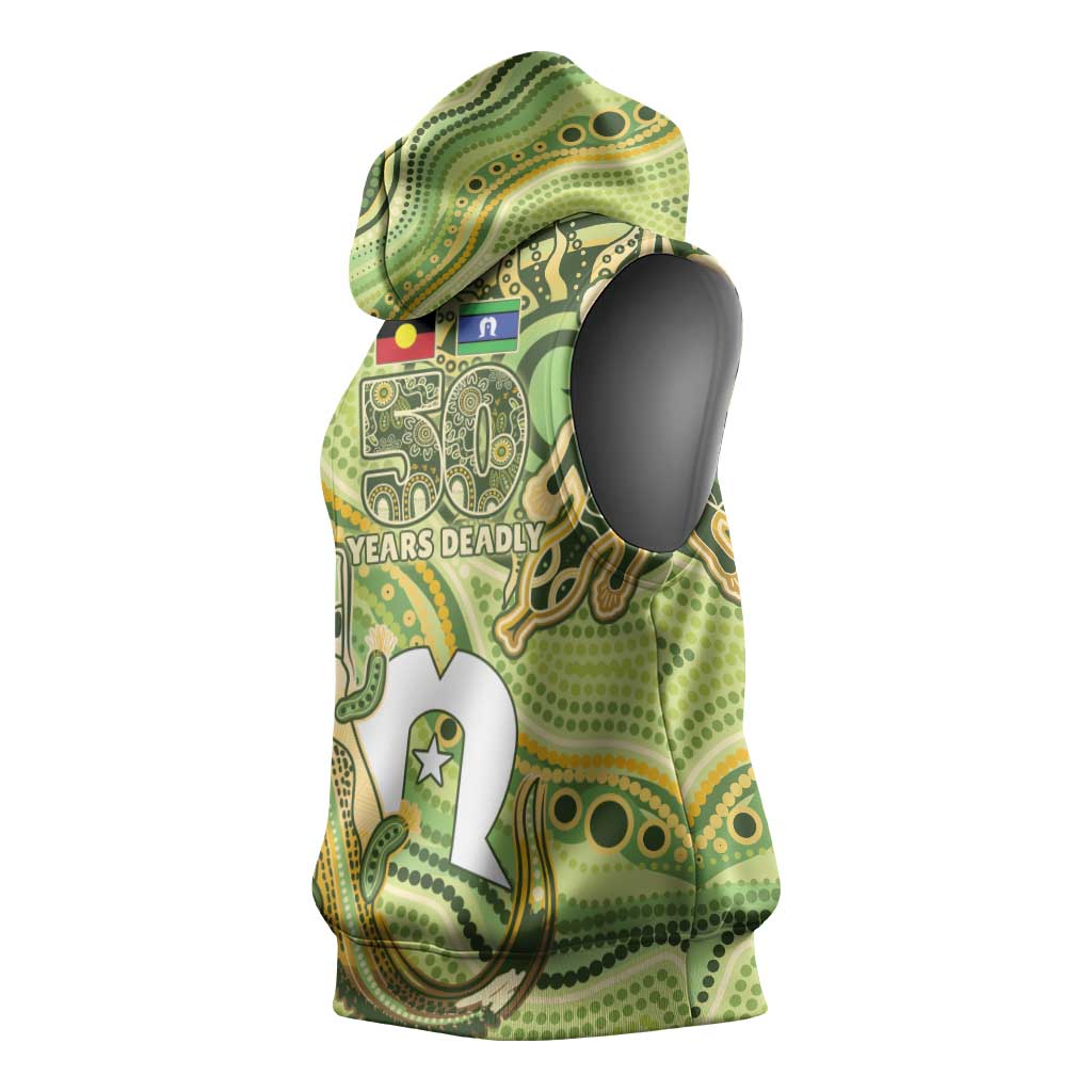 2026 NAIDOC Week 50 Years Deadly Sleeveless Hoodie Flows of Time