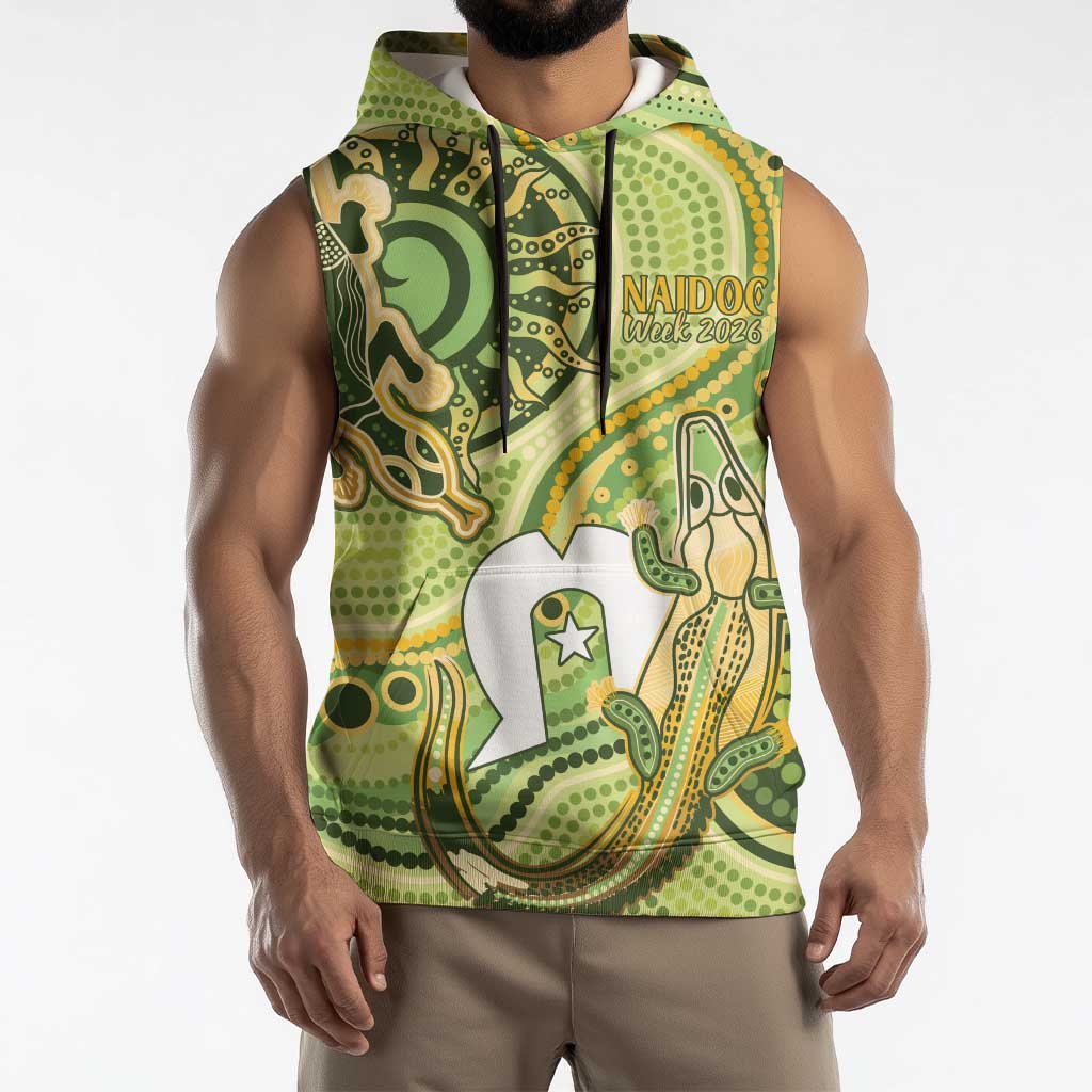 2026 NAIDOC Week 50 Years Deadly Sleeveless Hoodie Flows of Time