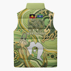 2026 NAIDOC Week 50 Years Deadly Sleeveless Puffer Jacket Flows of Time