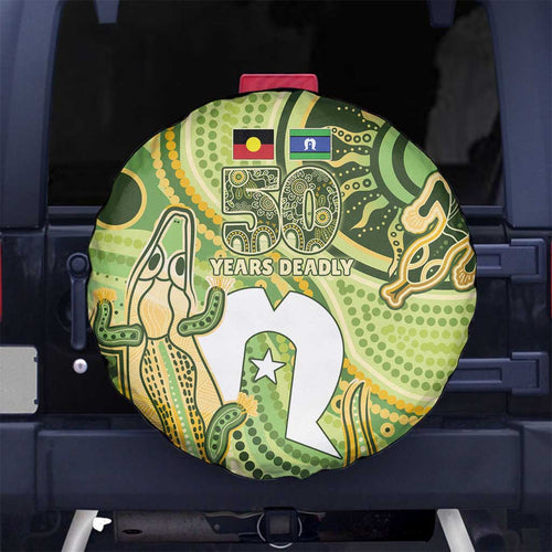 2026 NAIDOC Week 50 Years Deadly Spare Tire Cover Flows of Time