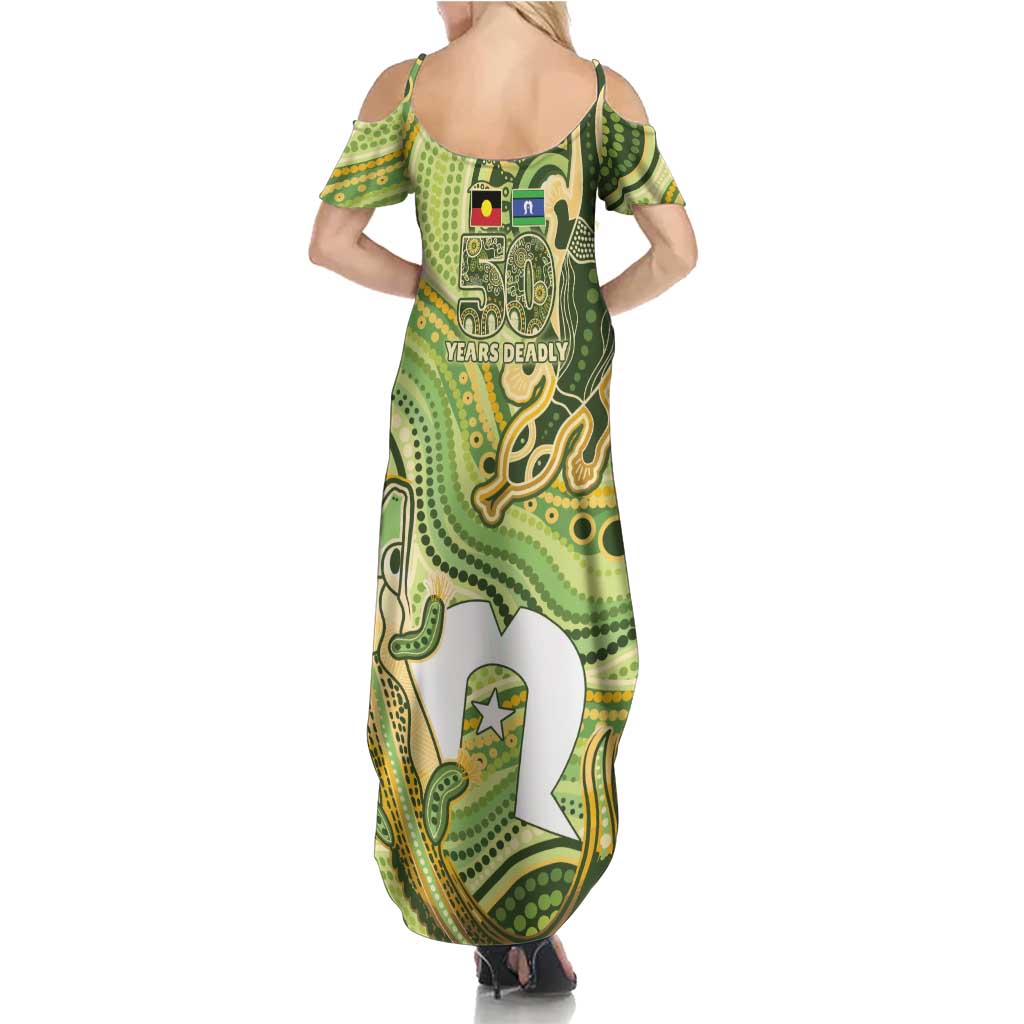 2026 NAIDOC Week 50 Years Deadly Summer Maxi Dress Flows of Time