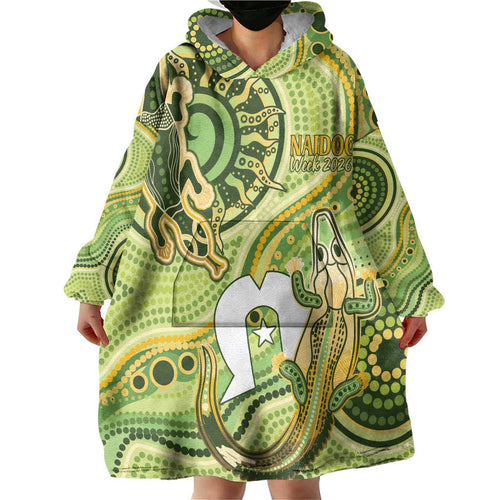 2026 NAIDOC Week 50 Years Deadly Wearable Blanket Hoodie Flows of Time