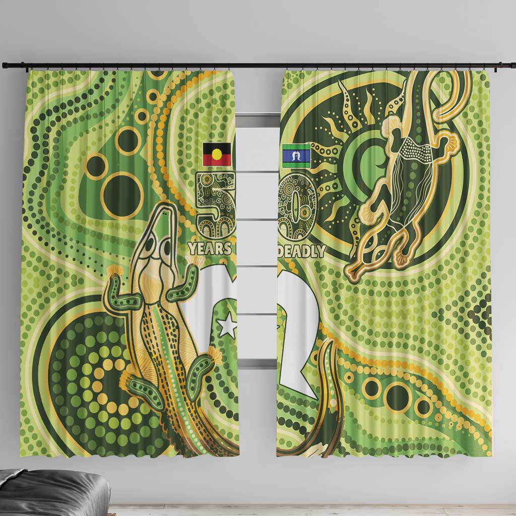 2026 NAIDOC Week 50 Years Deadly Window Curtain Flows of Time