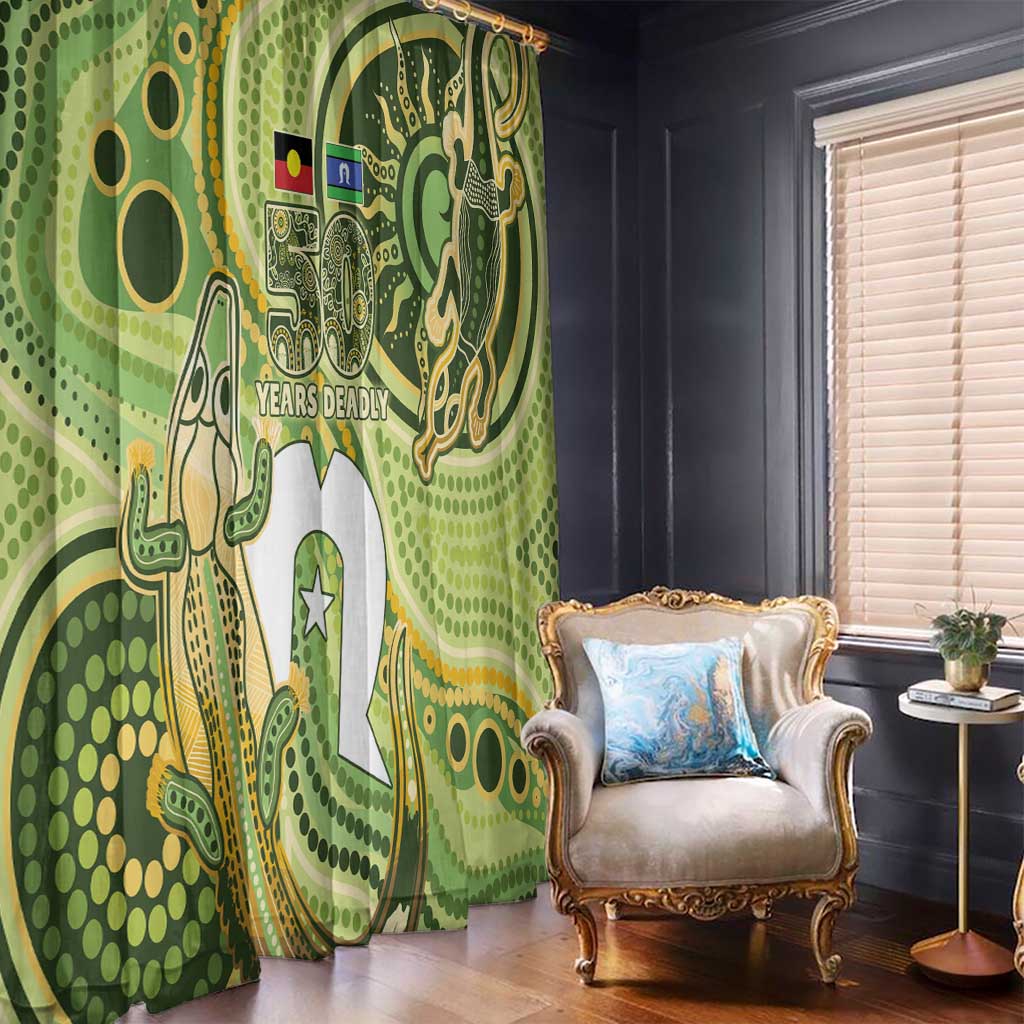 2026 NAIDOC Week 50 Years Deadly Window Curtain Flows of Time