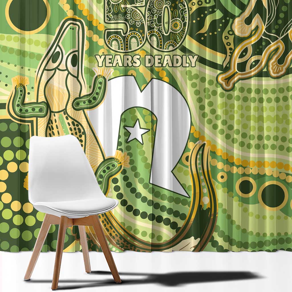 2026 NAIDOC Week 50 Years Deadly Window Curtain Flows of Time