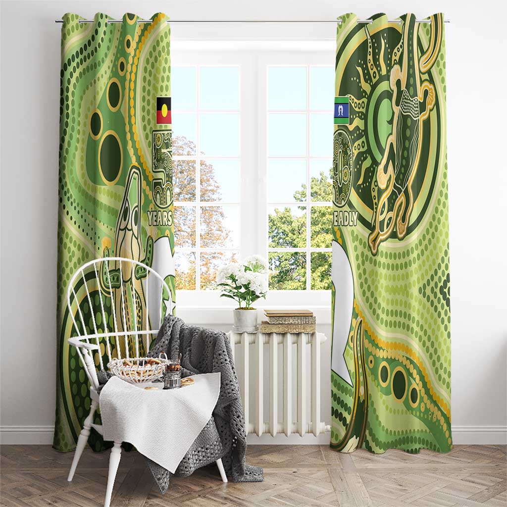 2026 NAIDOC Week 50 Years Deadly Window Curtain Flows of Time