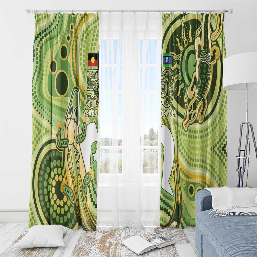 2026 NAIDOC Week 50 Years Deadly Window Curtain Flows of Time