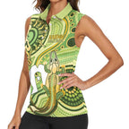 2026 NAIDOC Week 50 Years Deadly Women Sleeveless Polo Shirt Flows of Time