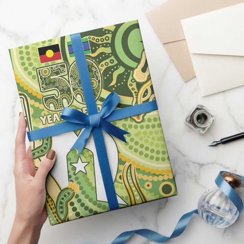 2026 NAIDOC Week 50 Years Deadly Wrapping Paper Flows of Time