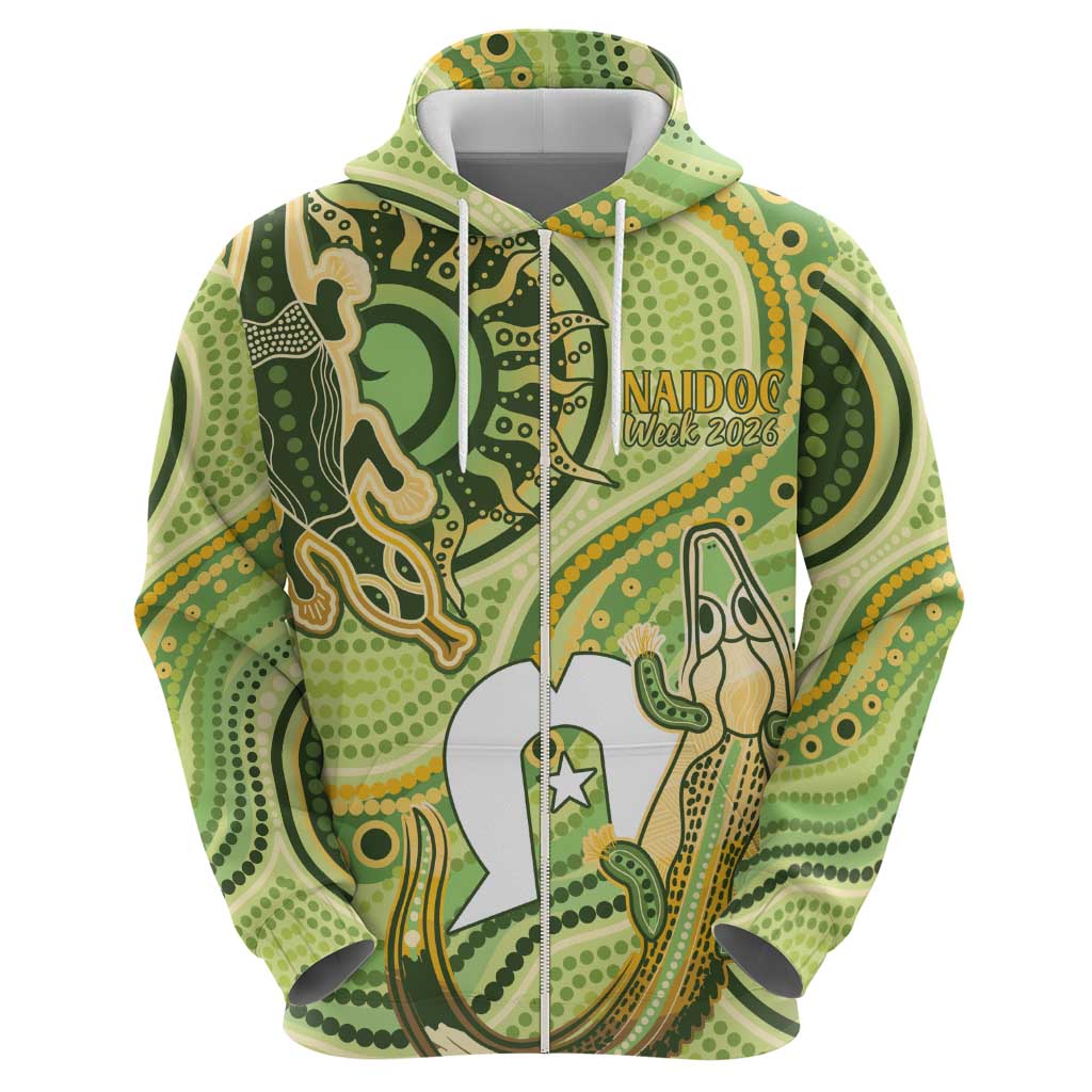 2026 NAIDOC Week 50 Years Deadly Zip Hoodie Flows of Time