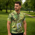 2026 NAIDOC Week 50 Years Deadly Zipper Polo Shirt Flows of Time