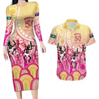 NAIDOC Week 2026 Indigenous Personalized Couples Matching Long Sleeve Bodycon Dress and Hawaiian Shirt