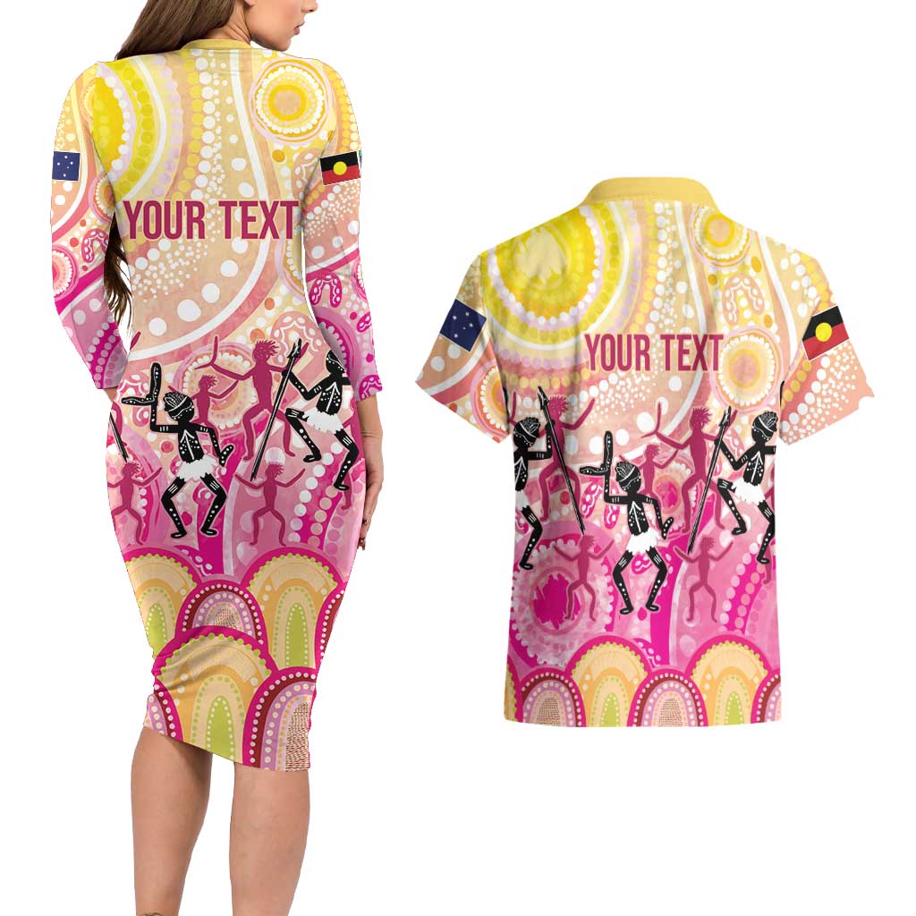 NAIDOC Week 2026 Indigenous Personalized Couples Matching Long Sleeve Bodycon Dress and Hawaiian Shirt