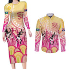 NAIDOC Week 2026 Indigenous Personalized Couples Matching Long Sleeve Bodycon Dress and Long Sleeve Button Shirt