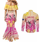 NAIDOC Week 2026 Indigenous Personalized Couples Matching Mermaid Dress and Long Sleeve Button Shirt