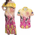 NAIDOC Week 2026 Indigenous Personalized Couples Matching Off Shoulder Maxi Dress and Hawaiian Shirt