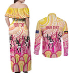 NAIDOC Week 2026 Indigenous Personalized Couples Matching Off Shoulder Maxi Dress and Long Sleeve Button Shirt