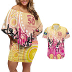 NAIDOC Week 2026 Indigenous Personalized Couples Matching Off Shoulder Short Dress and Hawaiian Shirt
