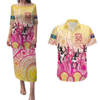 NAIDOC Week 2026 Indigenous Personalized Couples Matching Puletasi and Hawaiian Shirt