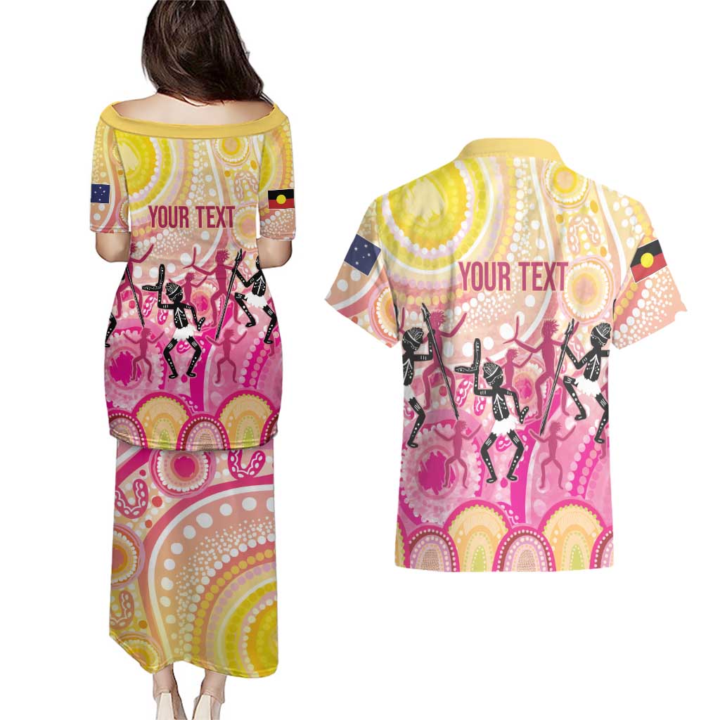 NAIDOC Week 2026 Indigenous Personalized Couples Matching Puletasi and Hawaiian Shirt