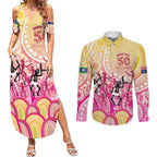 NAIDOC Week 2026 Indigenous Personalized Couples Matching Summer Maxi Dress and Long Sleeve Button Shirt