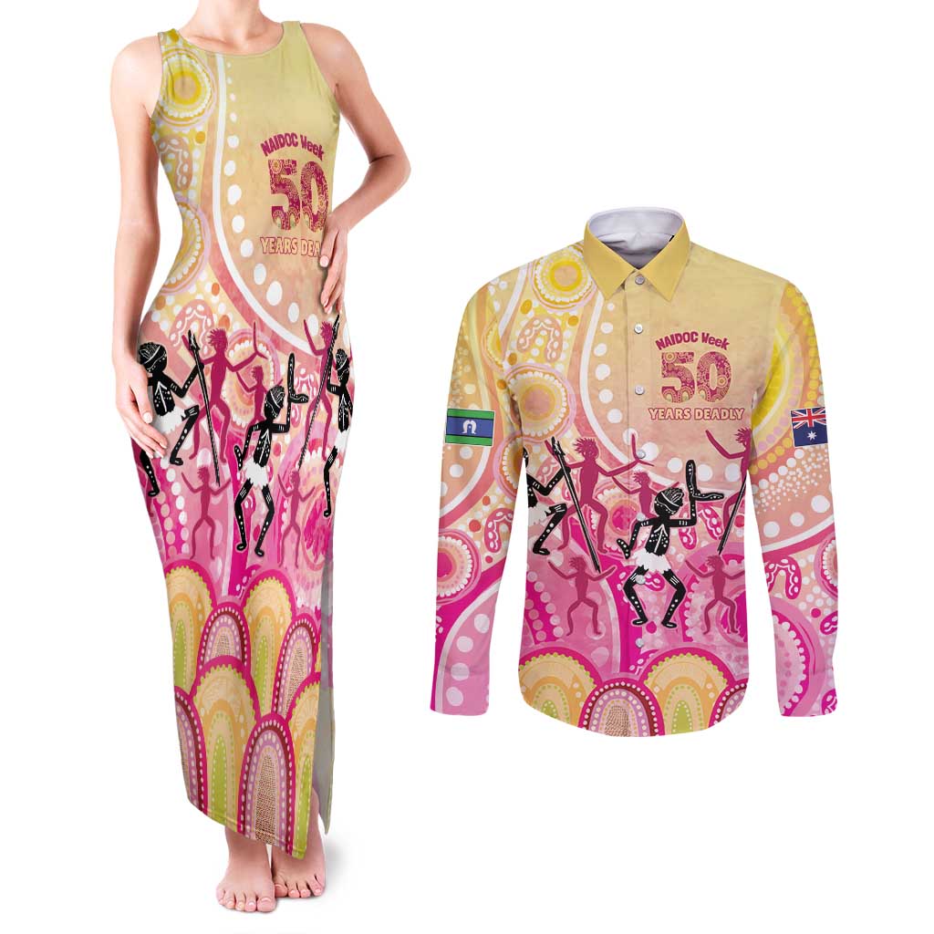 NAIDOC Week 2026 Indigenous Personalized Couples Matching Tank Maxi Dress and Long Sleeve Button Shirt