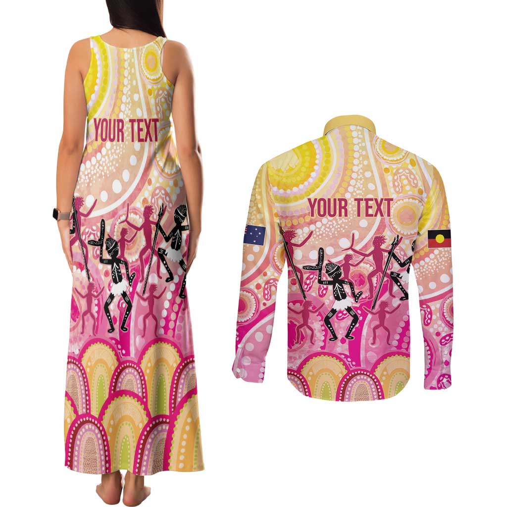 NAIDOC Week 2026 Indigenous Personalized Couples Matching Tank Maxi Dress and Long Sleeve Button Shirt