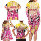 NAIDOC Week 2026 Indigenous Personalized Family Matching Long Sleeve Bodycon Dress and Hawaiian Shirt