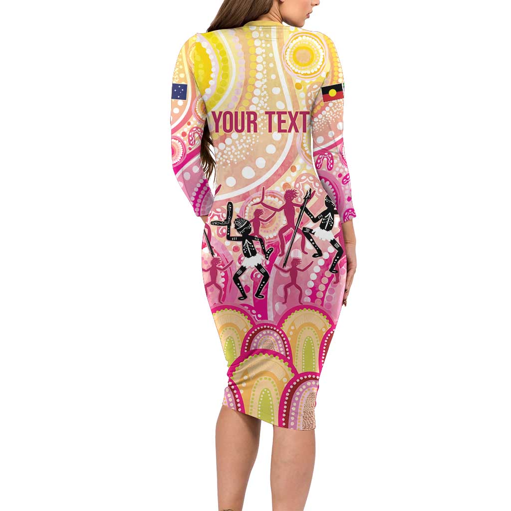 NAIDOC Week 2026 Indigenous Personalized Family Matching Long Sleeve Bodycon Dress and Hawaiian Shirt