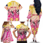 NAIDOC Week 2026 Indigenous Personalized Family Matching Off The Shoulder Long Sleeve Dress and Hawaiian Shirt