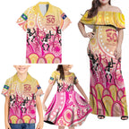 NAIDOC Week 2026 Indigenous Personalized Family Matching Off Shoulder Maxi Dress and Hawaiian Shirt