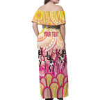 NAIDOC Week 2026 Indigenous Personalized Family Matching Off Shoulder Maxi Dress and Hawaiian Shirt