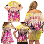 NAIDOC Week 2026 Indigenous Personalized Family Matching Off Shoulder Short Dress and Hawaiian Shirt