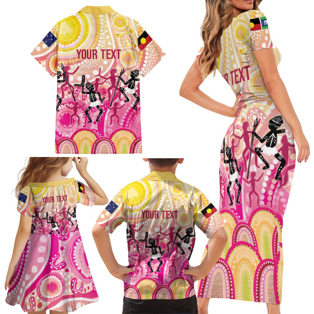 NAIDOC Week 2026 Indigenous Personalized Family Matching Short Sleeve Bodycon Dress and Hawaiian Shirt
