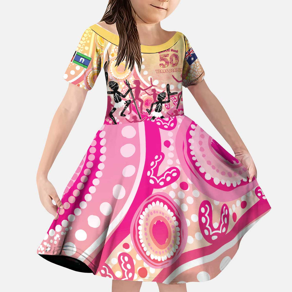 NAIDOC Week 2026 Indigenous Personalized Kid Short Sleeve Dress