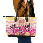 NAIDOC Week 2026 Indigenous Leather Tote Bag