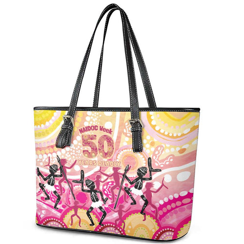 NAIDOC Week 2026 Indigenous Leather Tote Bag