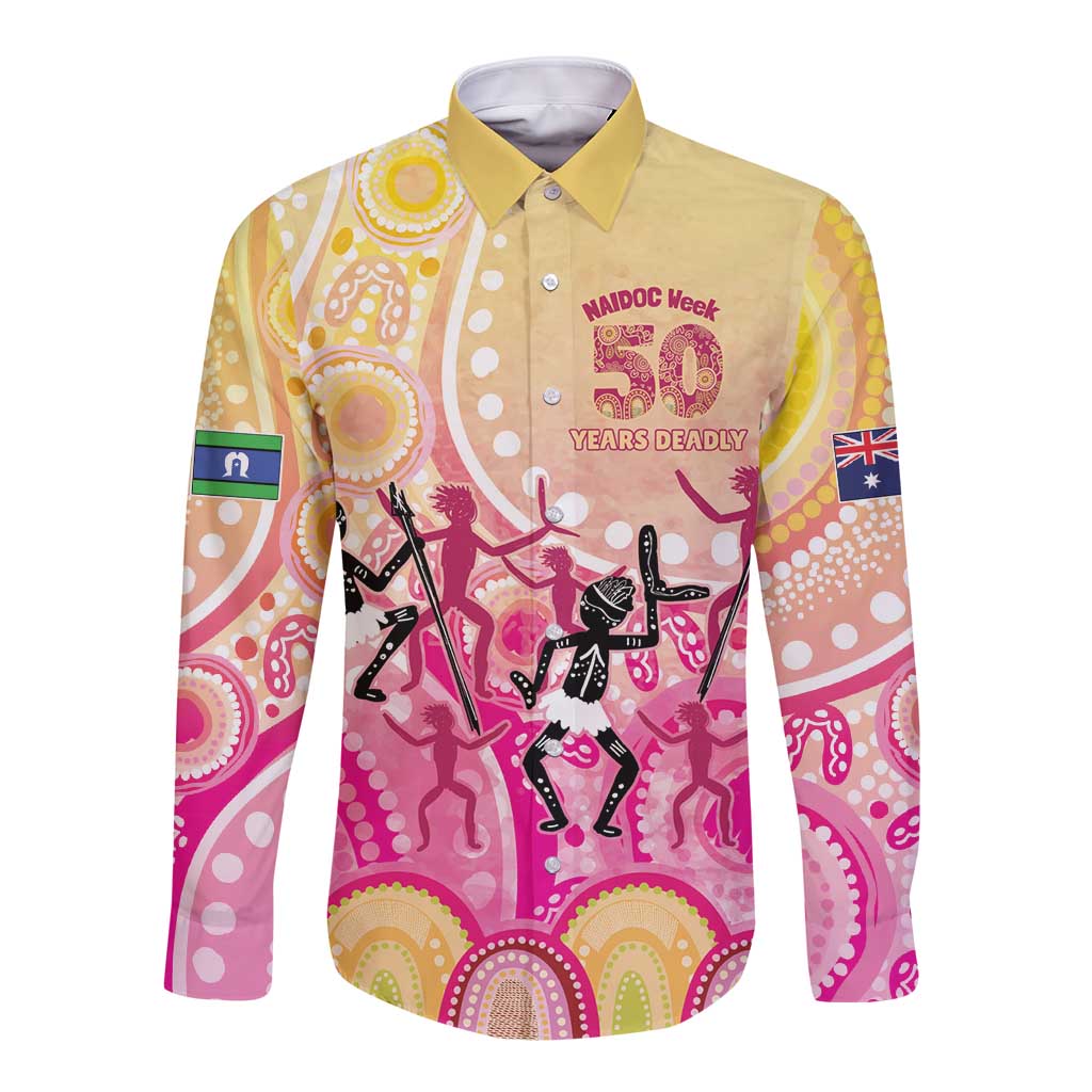 NAIDOC Week 2026 Indigenous Personalized Long Sleeve Button Shirt