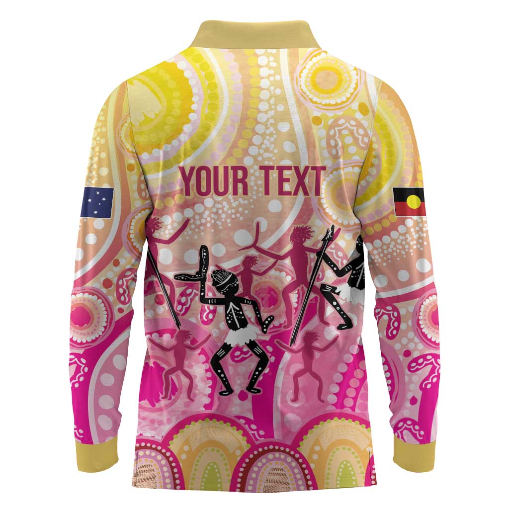 NAIDOC Week 2026 Indigenous Personalized Long Sleeve Polo Shirt