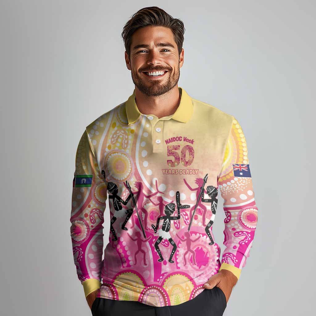 NAIDOC Week 2026 Indigenous Personalized Long Sleeve Polo Shirt