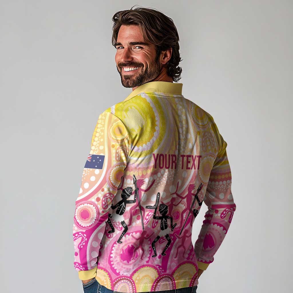 NAIDOC Week 2026 Indigenous Personalized Long Sleeve Polo Shirt